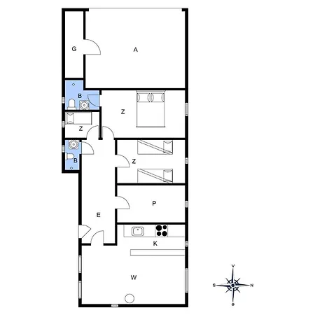 בית נופש Tv1349-bindslev-paradisdalen-24 *